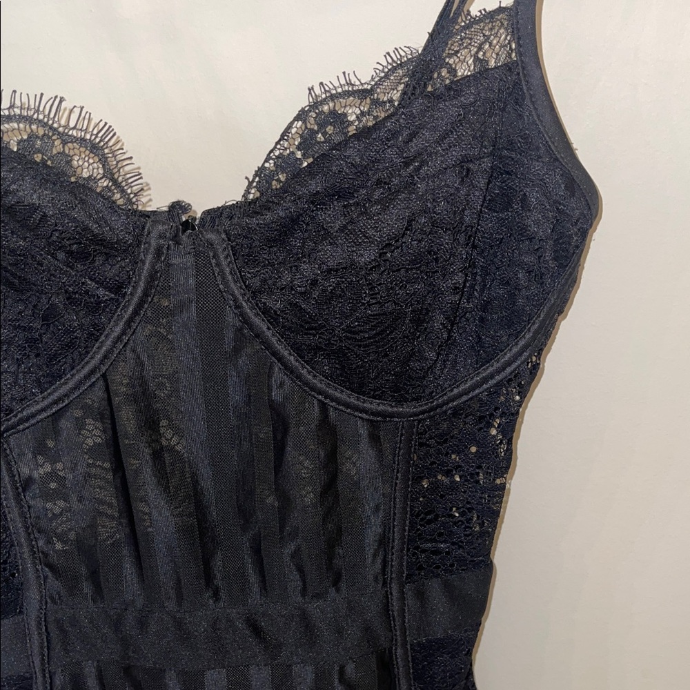 4 for $40 - PrettyLittleThing Black Lace Dress - Picture 5 of 14